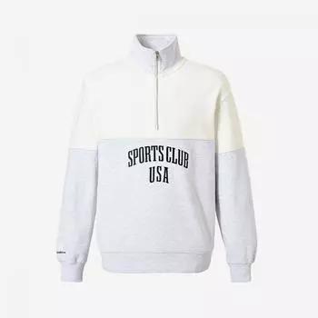 Толстовка New Balance Unigraphic на молнии до половины 33 Oatmeal Melange S