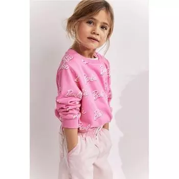 Толстовка с принтом HM розовая Барби