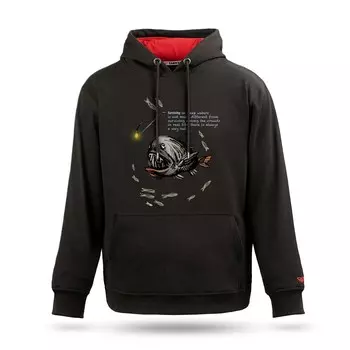 Толстовка с принтом Life Light Design, Рыба-удильщик, Любители моря, Женщины Мужчины Карманы-кенгуру, Хлопок с длинными рукавами, Толстовка с капюшоном, Tarrzzcom