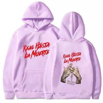 Толстовка с принтом Mantel, новинка 2024, повседневная мужская спортивная одежда, женский костюм, куртка, пуловер в стиле аниме Up To La Muerte Asli M