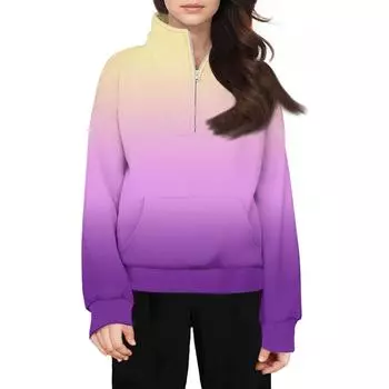 Толстовка с застежкой-молнией для девочек, свитер с застежкой-молнией, толстовки, осенняя одежда 120 бежевый