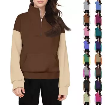 Толстовка с застежкой-молнией для девочек, свитер с застежкой-молнией, толстовки, осенняя одежда 120 чёрный