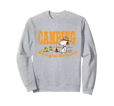 Толстовка скаутов Peanuts Snoopy Woodstock Camp Beagle синий