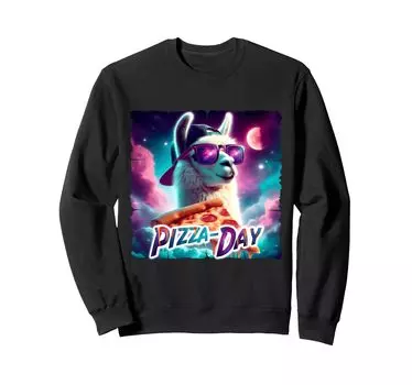 Толстовка Spacerama Alpaca Pizza Day чёрный