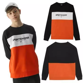 Толстовка спортивная для мальчика М0923-62С без капюшона красная 134 размер красный