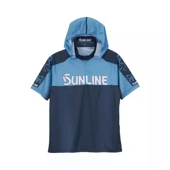 Толстовка SUNLINE PRODRY с капюшоном синего цвета LL (Короткий рукав) SUW-04214CW синий