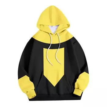 Толстовка-свитшот с цветным принтом для взрослых L чёрный