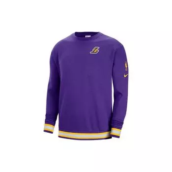 Толстовка свободного кроя Nike NBA Los Angeles Lakers Courtside Fleece, фиолетовая, мужская, уличная, DN4707-504 L