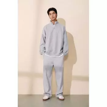 Толстовка свободного кроя с молнией HM светло-серая XS