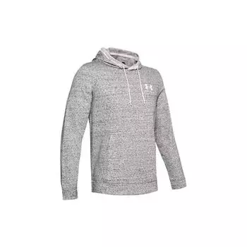 Толстовка Under Armour Crosswind с карманом-кенгуру для мужчин, серо-белая 1329291-112 L
