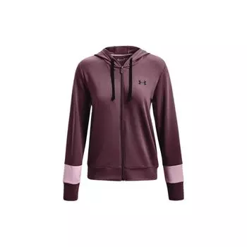 Толстовка Under Armour Rival Terry с принтом логотипа, куртка с длинными рукавами, женская верхняя одежда, пыльно-фиолетовый 1370941-554 L