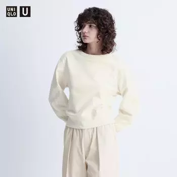 Толстовка UNIQLO с круглым вырезом и длинными рукавами