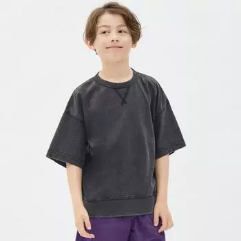 Толстовка унисекс GU by Uniqlo KIDS, рукав 5 минут, стираная