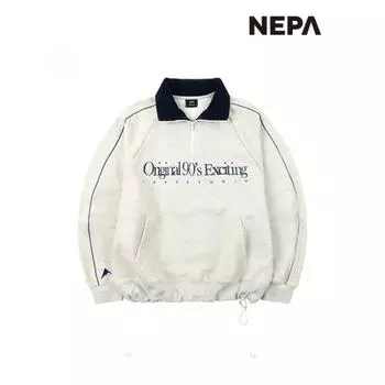 Толстовка унисекс Nepa с застежкой-молнией на половину длины 7je5481 GRAY_B00/00L