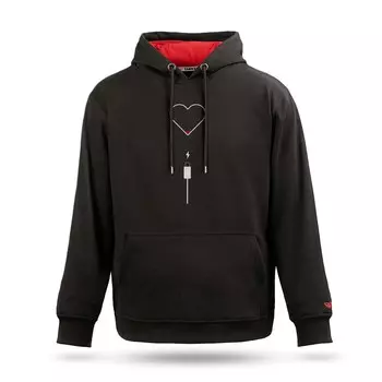 Толстовка унисекс с капюшоном с принтом «Любовная тематика» для женщин и мужчин, с сердечком и зарядным дизайном, Tarrzzcom