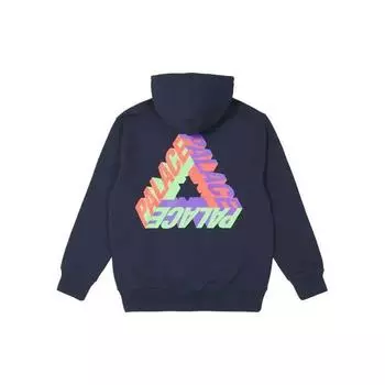 Толстовка унисекс с принтом Palace P-3D FW21 Зимняя серия Темно-синяя толстовка P21HD023 XL
