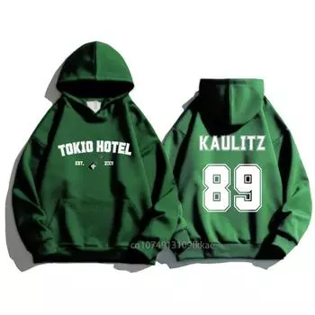 Толстовка унисекс Tokio Hotel Kaulitz, модная флисовая роскошная толстовка с капюшоном, однотонная зима-осень, женский пуловер с принтом S