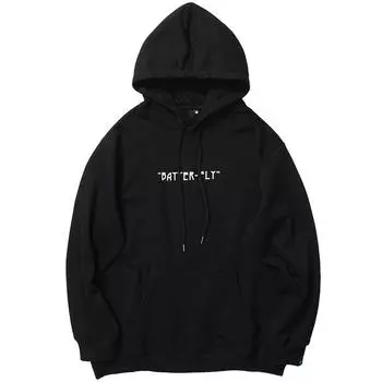 Толстовка унисекс в стиле хип-хоп с цветной бабочкой S чёрный