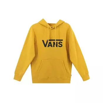 Толстовка Vans с контрастным буквенным логотипом на флисовой подкладке, толстовка унисекс, желтая VN0A5H87YWM XS