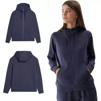 Толстовка женская 4F Темно-синяя 4FAW23TSWSF0730-31S размер M