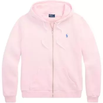 Толстовка женская Polo Ralph Lauren однотонная с капюшоном на молнии свободного кроя с длинными рукавами, розовый WMPOKNINFB20814-650 S