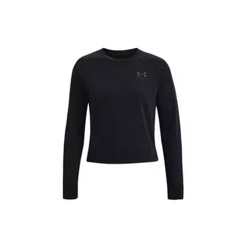 Толстовка женская Under Armour Rival Terry Crew, черная 1369461-001 L