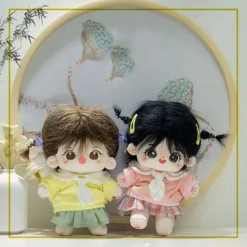 Толстовки 20 см Хлопковое платье для куклы Галстук-бабочка Мягкая игрушка Одежда для кукол из хлопка Детский подарок style 5
