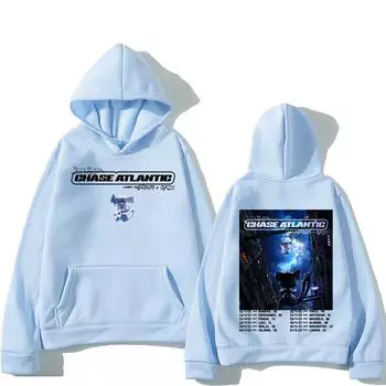 Толстовки Chase Atlantic Lost in Europe and UK Tour с капюшоном Унисекс Поп-свитшот Y2K High Street Пуловеры Новый дизайн Одежда с принтом XS чёрный