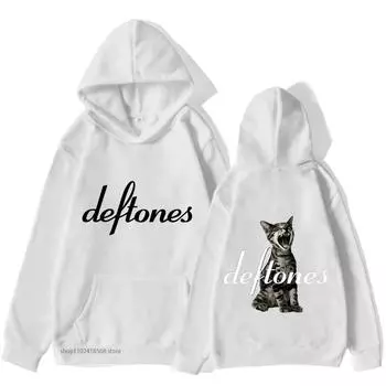 Толстовки Deftones для мужчин Around The Fur Tour Band Толстовка женская ретро-гранж уличная одежда унисекс с длинным рукавом S