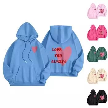 Толстовки для девочек-подростков с длинным рукавом и принтом букв, повседневные графические толстовки с капюшоном, пуловер с завязками, симпатичная толстовка большого размера