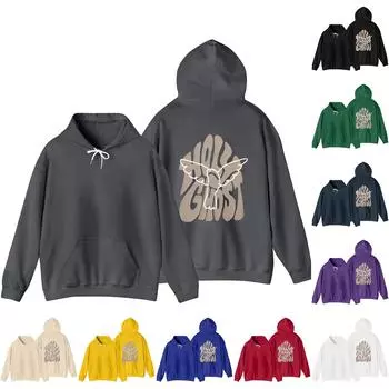 Толстовки для девочек-подростков с длинным рукавом и принтом букв, повседневные графические толстовки с капюшоном, пуловер с завязками, симпатичная толстовка большого размера