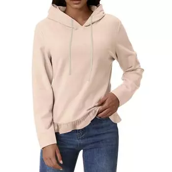 Толстовки для девочек-подростков с длинным рукавом и принтом букв, повседневные графические толстовки с капюшоном, пуловер с завязками, симпатичная толстовка большого размера S чёрный