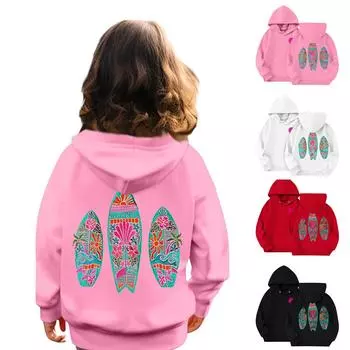 Толстовки для девочек-подростков с графическим принтом и буквами, повседневные толстовки с длинным рукавом и завязками, симпатичная толстовка большого размера 110 чёрный