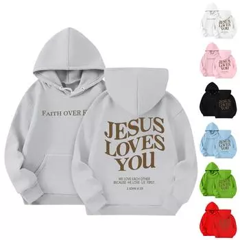 Толстовки для девочек-подростков с графическим принтом и буквами, повседневные толстовки с длинным рукавом и завязками, симпатичная толстовка большого размера 160 красный