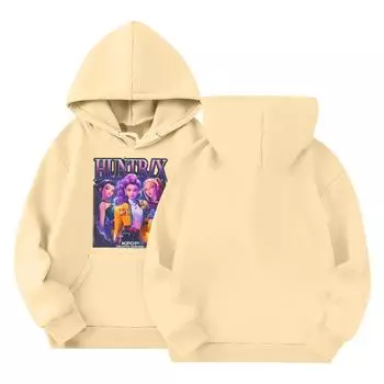 Толстовки для девочек-подростков, толстовки с длинным рукавом, пуловер с завязками, симпатичная толстовка большого размера 110 бежевый