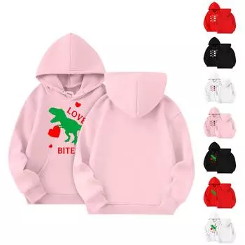 Толстовки для девочек-подростков, толстовки с длинным рукавом, пуловер с завязками, симпатичная толстовка большого размера 150