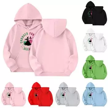 Толстовки для девочек-подростков, толстовки с длинным рукавом, пуловер на шнурке, симпатичная толстовка большого размера 3-14 лет 150