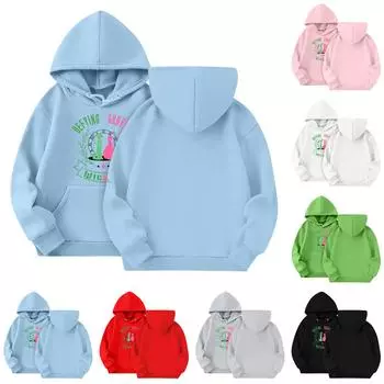 Толстовки для девочек-подростков, толстовки с длинным рукавом, пуловер на шнурке, симпатичная толстовка большого размера 3-14 лет 160