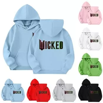 Толстовки для девочек-подростков, толстовки с длинным рукавом, пуловер на шнурке, симпатичная толстовка большого размера 3-14 лет 110 чёрный