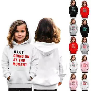 Толстовки для девочек-подростков, толстовки с длинным рукавом, пуловер с завязками, симпатичная толстовка большого размера 110 бежевый