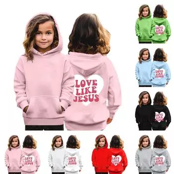 Толстовки для девочек-подростков, толстовки с длинным рукавом, пуловер с завязками, симпатичная толстовка большого размера 110 чёрный