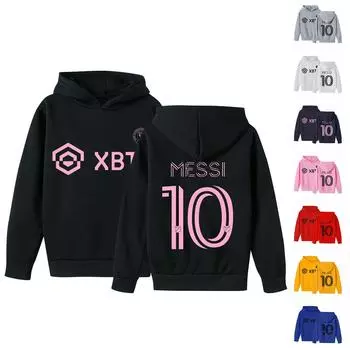 Толстовки для мальчиков и девочек, милый свитшот с длинными рукавами и принтом для девочек-подростков, топы в стиле аниме, От 3 до 14 лет 140 чёрный