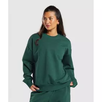 Толстовки GYMSHARK для отдыха на каждый день, свободные, Crew Bros, яркие, бирюзовые, меланжевые, B8A7A TBRQ XS