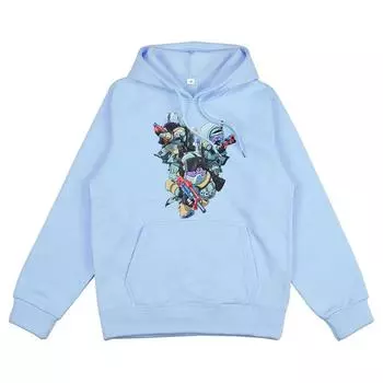 Толстовки Harajuku Толстовки Destiny 2 Графический принт Повседневные толстовки с капюшоном Удобная одежда Толстовка Moletom для женщин/мужчин L чёрный