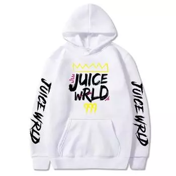 Толстовки Juice WRLD для мужчин и женщин, осенне-зимние толстовки с капюшоном в стиле Харадзюку, повседневные толстовки с капюшоном из флиса высокого качества S