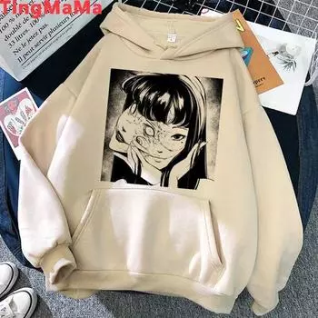 Толстовки Junji Ito Shintaro Kago Tomie унисекс 2021 с графическим корейским уличным пуловером унисекс с принтом в стиле хип-хоп унисекс толстовка L