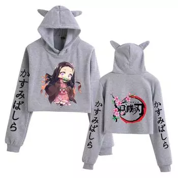 Толстовки Kimetsu No Yaiba Demon Slayer с принтом в стиле аниме Kamado Nezuko Harajuku Hoodie Unisex Y2k Clothing Sudadera XXL белый