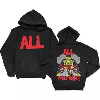 Толстовки Mass Merder All Band с длинным рукавом для мужчин и женщин, толстовки для зимы/осени, повседневные, с карманами и забавной графикой, пуловеры XS чёрный