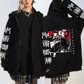 Толстовки на молнии Satoru Gojo Jujutsu Kaisen Manga XS чёрный