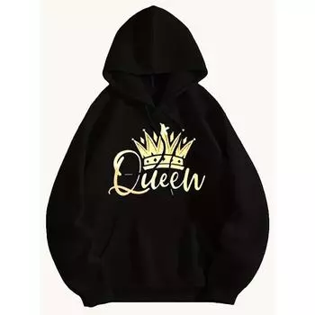 Толстовки с графическим принтом Queen для мужчин и женщин, модные повседневные толстовки с капюшоном большого размера, уличная одежда, толстовки с капюшоном Y2k, свитера унисекс S